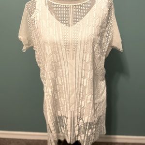 Zara lace overlay top